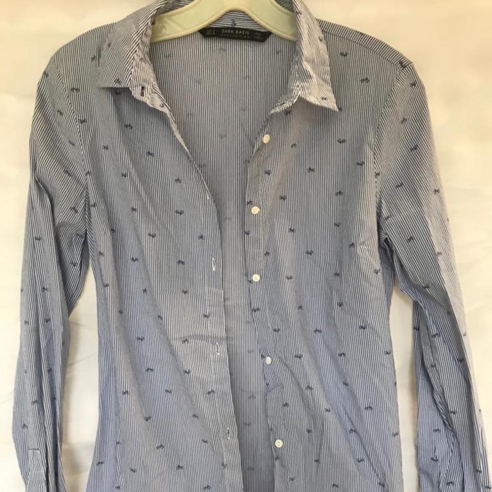 Bicycle print button down - Picture 2 of 3